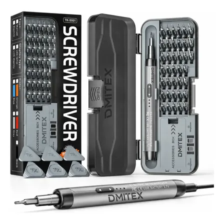Mini Parafusadeira de Precisão Elétrica Recarregável 46 Em 1 Para Celular Notebook e computador