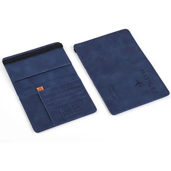 Porta Pasaporte Porta Documentos Billetera Proteccion Rfid
