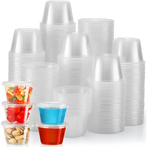 4 Onzas Vasos Desechables Con Tapa/100 Piezas