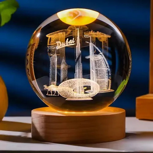 Lámparas De Cristal Decorativas, Esferas 3d Para Escritorio