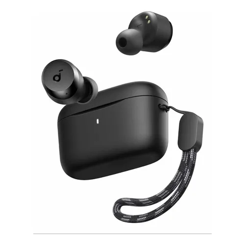 Audífonos In Ear Inalámbricos Anker Soundcore A20i: Bluetooth 5.3 con Manos Libres, 28 Horas Autonomía, Sonido Personalizado via App, Llamadas con IA, Modo Monoaural, Diseño Ultraportátil, Color Negro