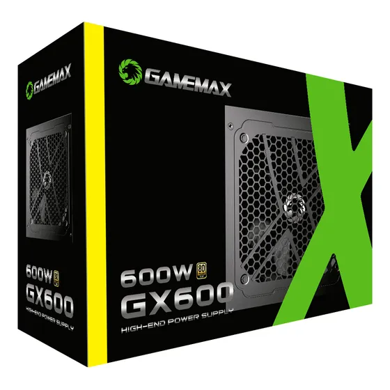 GameMax GX-Series GX600WBKPSS7710BR fonte de alimentação 80 Plus Gold 600w con preto 127/220v