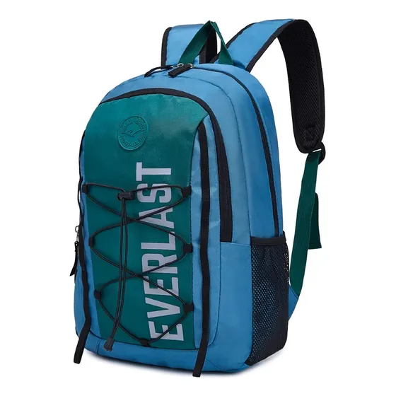 Mochila Urbana Everlast Original Deportiva Acolchada Reforzada Universitaria 22275 Color Azul