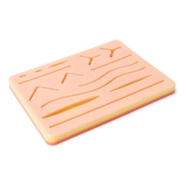 Pad De Silicona Para Practica De Suturas, 3 Capaz, 14 Formas