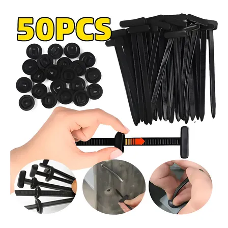 Kit 50 Abraçadeiras Fivela De Fita Plástica Universal Nylon