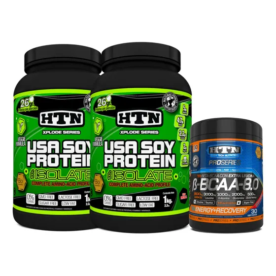 Usa Soy Protein 2kg + Beta Bcaa 60 Servings Htn