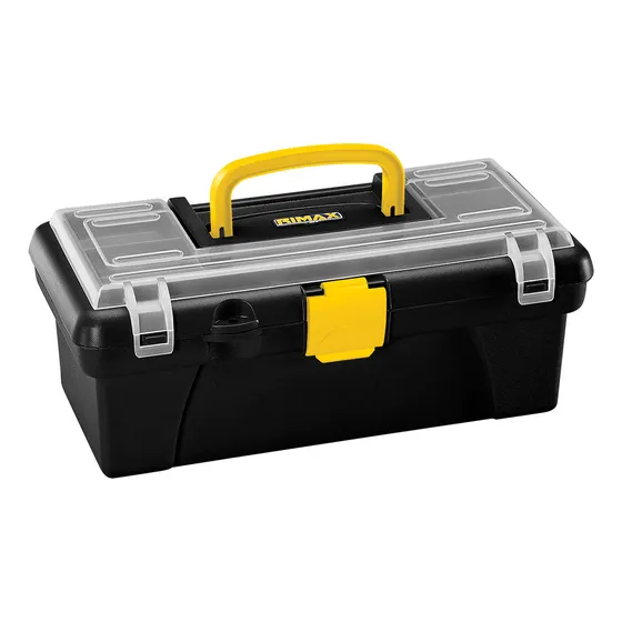 Caja Herramientas Plastica Multiproposito 12 Pulgadas Rimax Color Negro