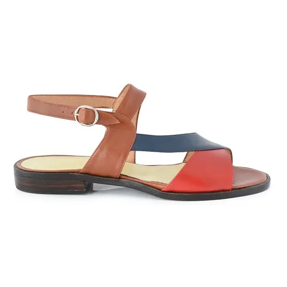 Sandalia Mujer Cuero Briganti Zapato Verano Casual Mcsd04846