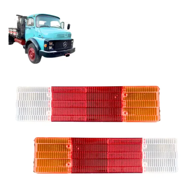 Lente Lanterna Traseira Mb 1113 710 709 1620 Acrilico - Par