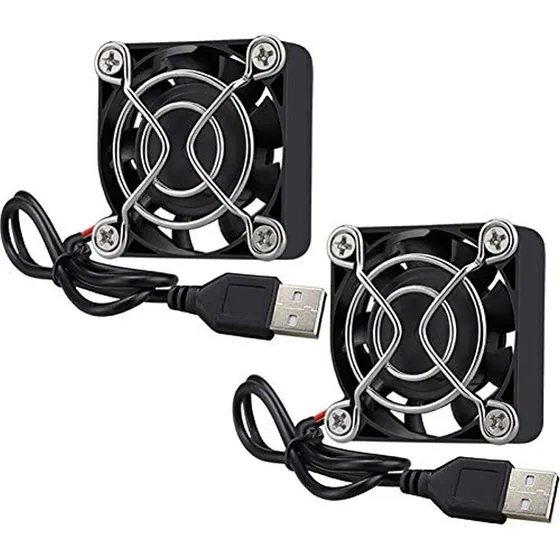 Gdstime Paquete De 2 Ventiladores Usb Silenciosos De 40 Mm,