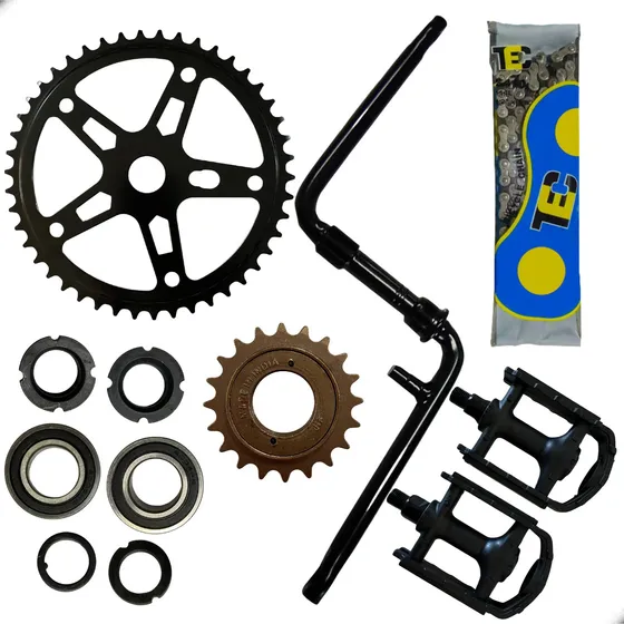 Pedivela Monobloco Bicicleta Aro 26/20 Kit Centro Rolamento
