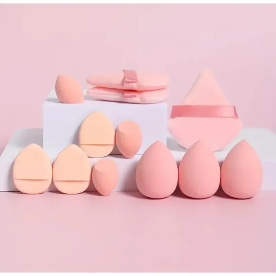 Set De Esponjas De Maquillaje, 12 Unidades