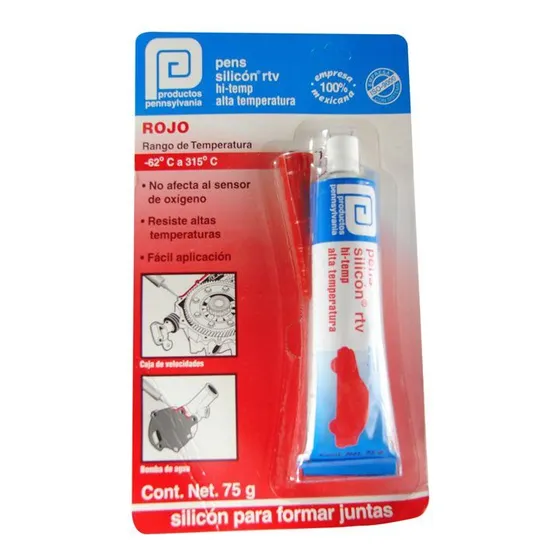 Silicon Rojo Para Auto 75 Ml Pennsylvania