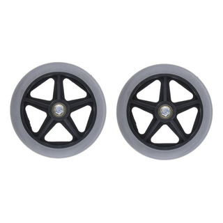 2 Piezas Aleación Abs Silla De Ruedas Ruedas Delanteras 2 Piezas Aleación Abs Silla De Ruedas Ruedas Delanteras