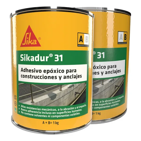 Sikadur 31 Adhesivo Tixotrópico A Base Resinas Multifunción Color Gris Oscuro