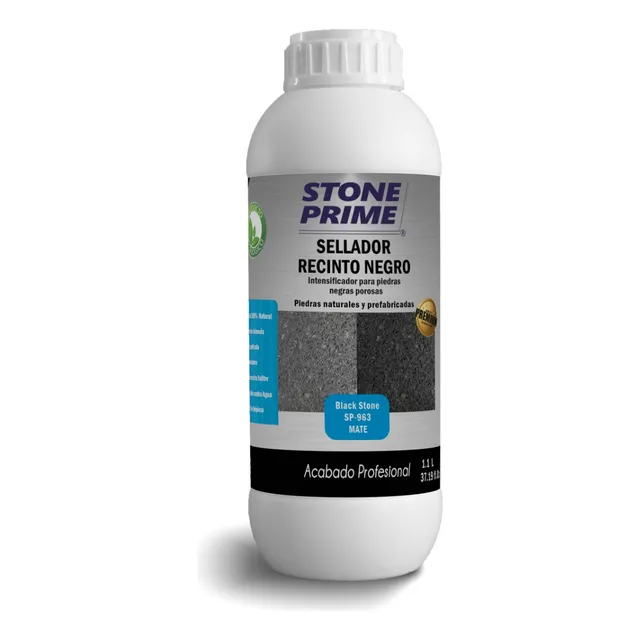 Sellador Recinto Apariencia Mojado Black Stone Mate 1.1 L Color Negro
