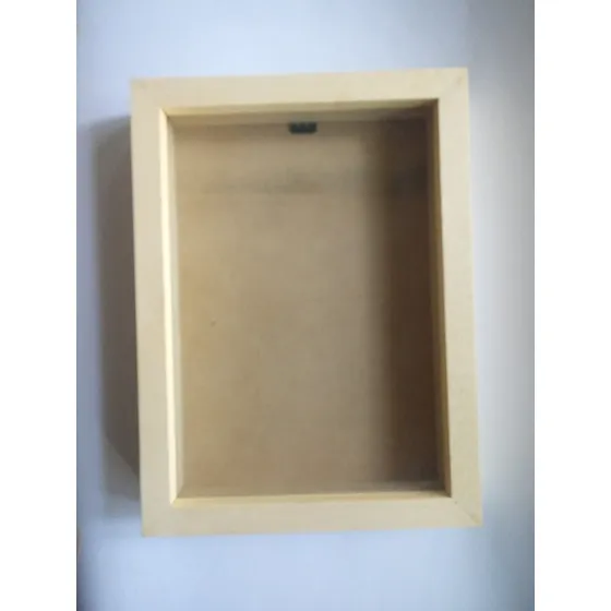 Marco Cuadro Box 20x20 Con Profundidad, C/espacio Tipo Caja