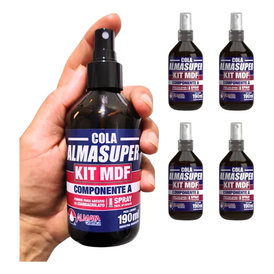 Kit 4 Uni Acelerador Catalisador Cola Instantânea Almasuper
