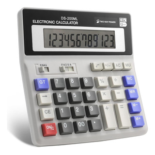 Calculadora De Mesa Grande Display Lcd Número Grande De 12 D Calculadora De Mesa Grande Display Lcd Número Grande De 12 D