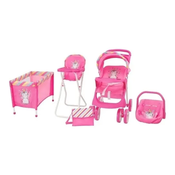 Set De Muñecas 5 En 1 Babykits Modelo 2024 Maxidoll Coche