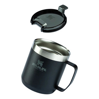 Caneca Térmica Com Tampa Camp Mug 354ml Preto Stanley Caneca Térmica Com Tampa Camp Mug 354ml Preto Stanley