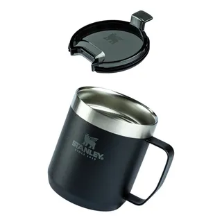 Caneca Térmica Com Tampa Camp Mug 354ml Preto Stanley Caneca Térmica Com Tampa Camp Mug 354ml Preto Stanley