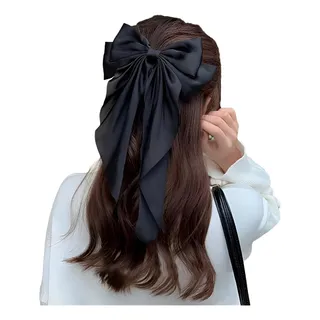 X1 Laço Presilha Cabelo Grande Grampo Coreano Dorama Moda Cor Preto X1 Laço Presilha Cabelo Grande Grampo Coreano Dorama Moda Cor Preto
