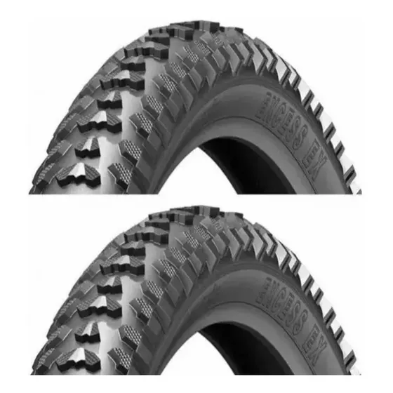 Par Pneu Levorin Excess Aro 26 X 1.95 Mtb Bike Cor Preto
