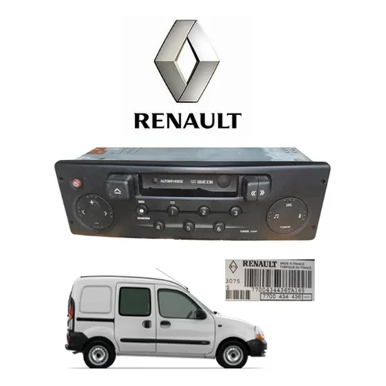 Radio Fm Casette Clásico Original Renault 4*15w 1 Dim