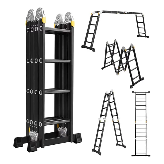 Escalera Multiposiciones Plegable 4.6m 16 Peldaños Tipo