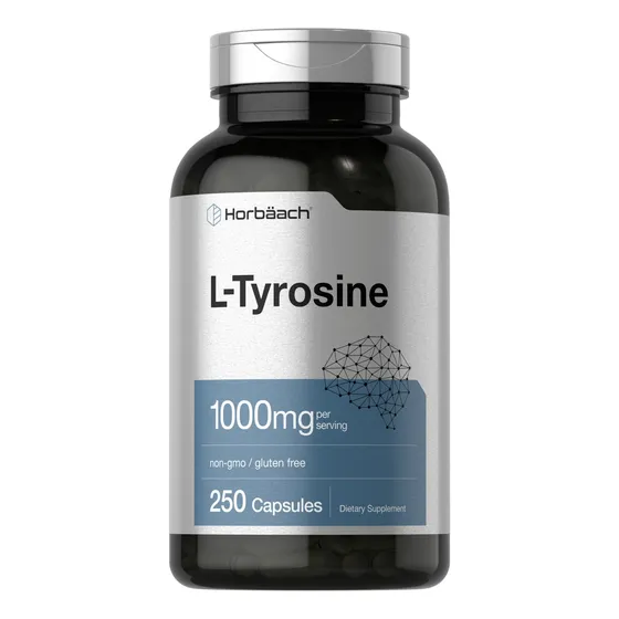 Suplemento Horbaach L-tirosina 1000 Mg 250 Cápsulas