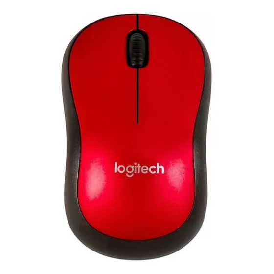 Mouse inalámbrico LogitechInalámbrico M185 M185 rojo