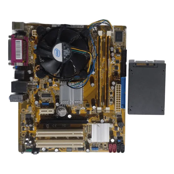 Kit Placa 775 + Dual Core + Memória 4gb Ram + Cooler + Ssd