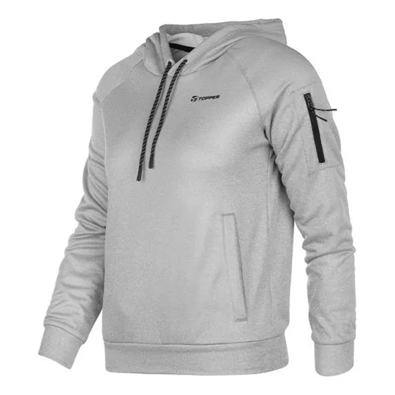 Topper Buzo-hoodie Poly Fleece Wmn Trng Gris Melange
