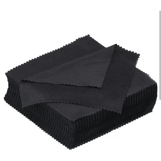 Franelas Microfibra Para Lentes Pantallas X100 Unidades Negro
