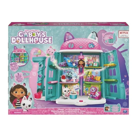 Casa De Muñecas Gabby Dollhou Mansion 3 Pisos C/fig Original