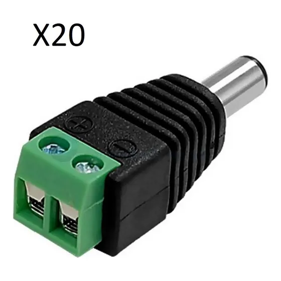 Conectores Corriente Plug 12v Macho Para Camara De Seguridad