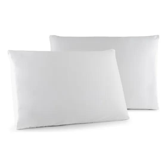 Kit 02 Fronhas Percal 400 Fios 70x50cm Antiácaro Toque Macio