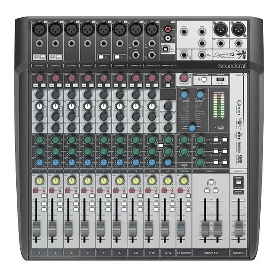 Consola Soundcraft Signature 12 MTK de mezcla 220V