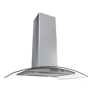 Coifa Terim Ilha Vidro Curvo Inox 75cm Coifa Terim Ilha Vidro Curvo Inox 75cm