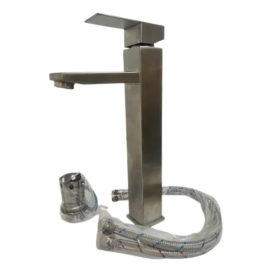Llave/grifo P/ Lavamanos Monomando De Acero Inox Alta 30cm
