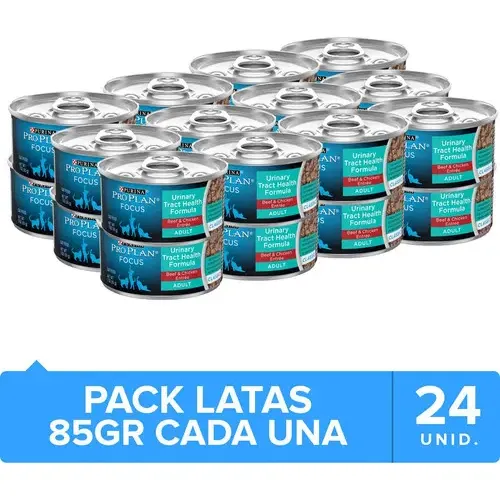 24 X Latas Alimento Gato Purina Proplan Cat Urinary 85gr. Np | Cuotas sin interés