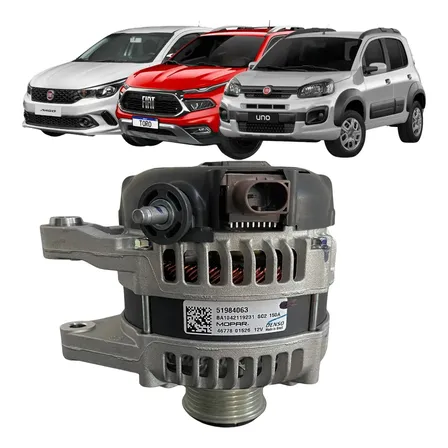 Alternador Fiat Toro Argo Uno Jeep 12v 150a Denso 51984063