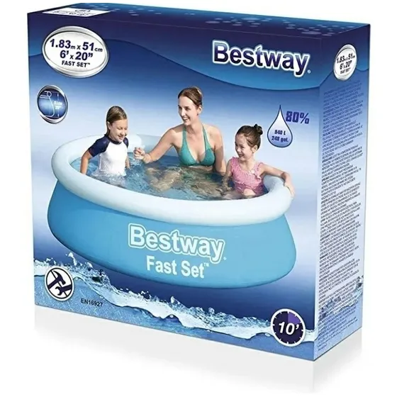 Piscina Inflable Redonda Bestway Fast Set 183x51cm