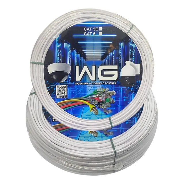 Cable Utp Cat 5e Uso Interior Rollo X 100 Metros