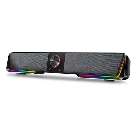 Altavoz Redragon Darknets Gs570 Rgb con barra de sonido, color negro