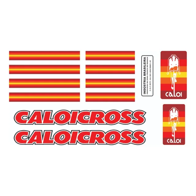 Adesivos Antiga Caloicross Bolinha 1983 Aro 16 Vermelho