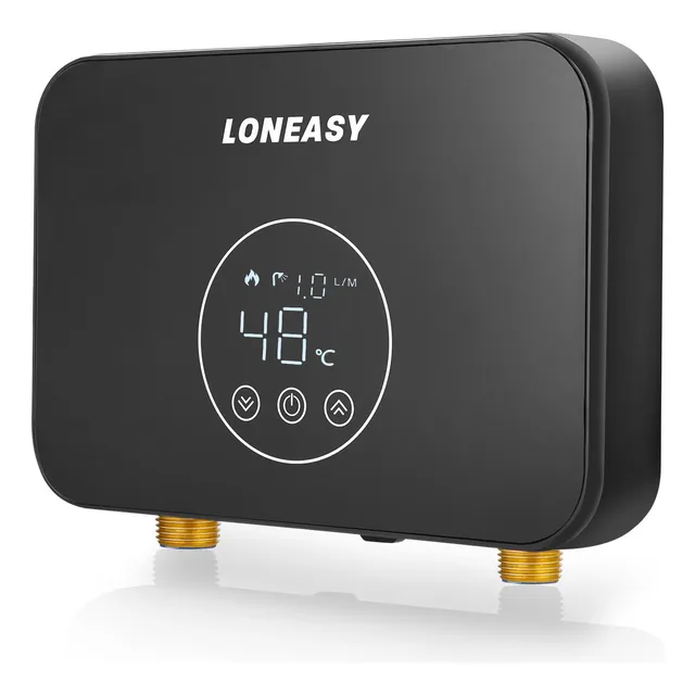 Calentador De Agua Eléctrico Instantáneo Con Cabezal De Ducha, Tubería De Agua, Protección De Seguridad Inteligente, Regulación Inteligente Del Volumen De Agua, Protección Contra Fugas Incorporada