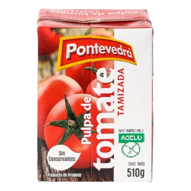 Pulpa De Tomate Tamizada Pontevedra 510 Grs