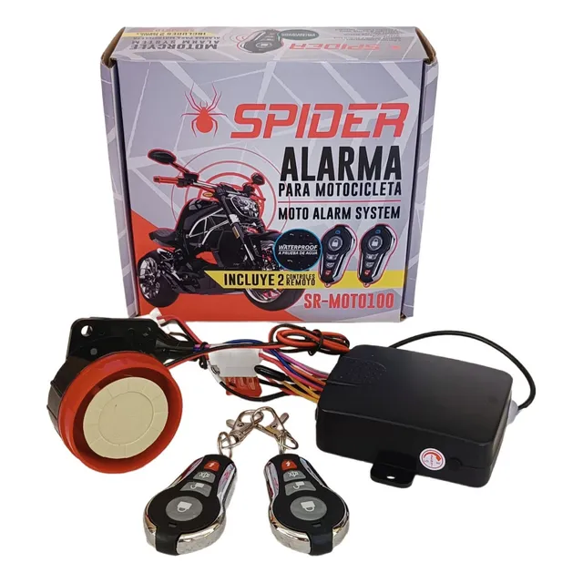 Alarma Para Moto Spider, Incluye Dos Controles Remoto 